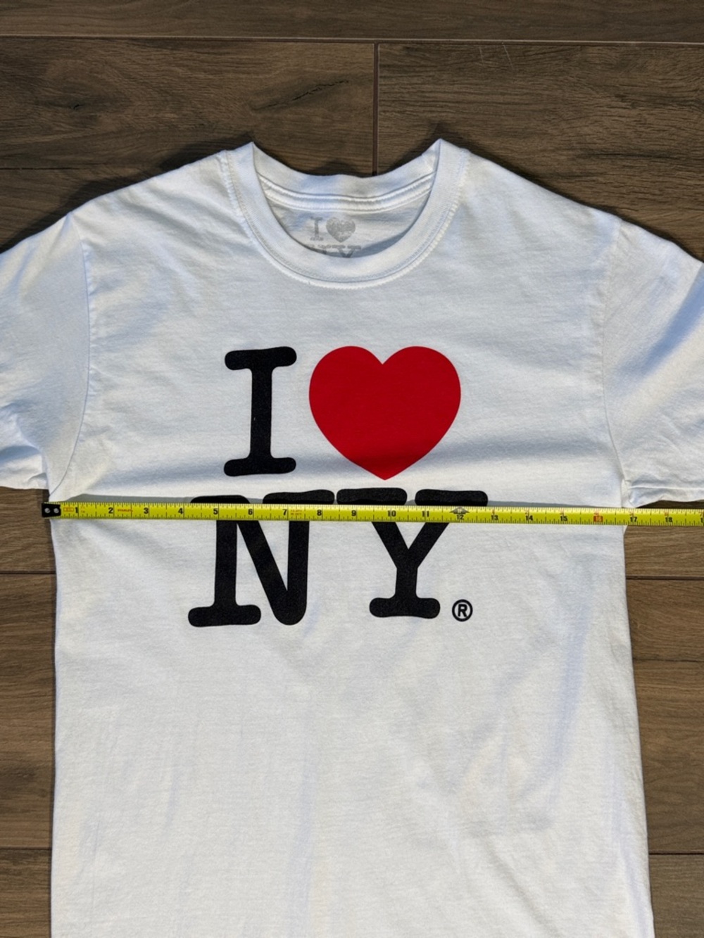 I LOVE NEW YORK Streetwear Short‎ Sleeve White T-Shirt Small Unisex - Picture 6 of 11